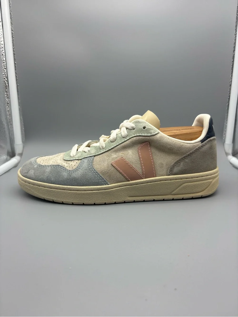 Veja | V-10 Suede Shoes - Color Block ; Womens 8